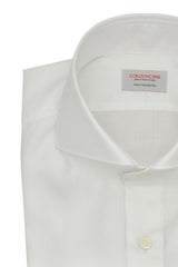 White Twill Solid Shirt Handmade