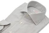 Striped Popeline Shirt Grey