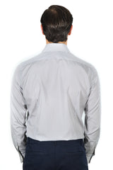 Striped Popeline Shirt Grey