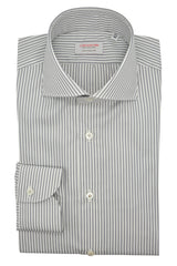 Striped Popeline Shirt Grey