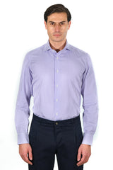 Striped Popeline Shirt Purple