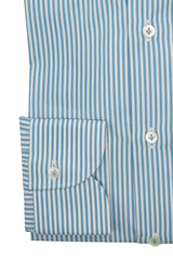 Striped Popeline Shirt Green