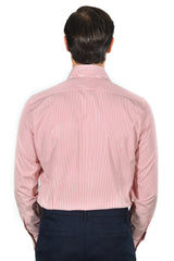 Camicia Righe Popeline Rossa