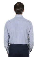 Camicia Righe Popeline Blue