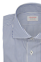 Camicia Righe Popeline Blue