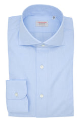 Camicia Tinta Unita Oxford Celeste