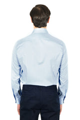 Camicia Tinta Unita Oxford Celeste