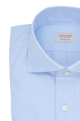 Camicia Tinta Unita Oxford Celeste