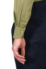 Green Tex Model Shirt - Italian Cotton - Handmade in Italy