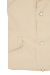 Beige Tex Model Shirt - Italian Cotton - Handmade in Italy