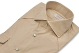 Beige Tex Model Shirt - Italian Cotton - Handmade in Italy