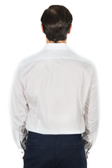 White Tex Model Shirt - Italian Cotton - Handmade in Italy