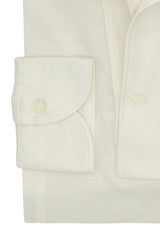 One Piece White Jersey Silk Polo Shirt
