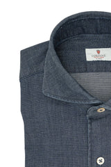 Dark Blue Denim Shirt