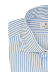 Striped Twill Shirt Azure