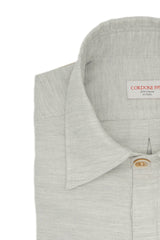 Camicia Over in Flanella Grigio Melange