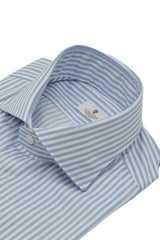 Striped Twill Shirt Azure
