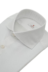 Camicia Dobby Rombi Bianca