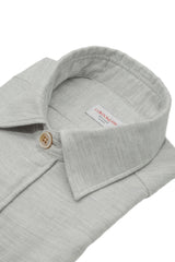 Camicia Over in Flanella Grigio Melange
