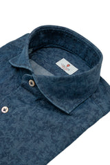 Damask Blue Denim Shirt