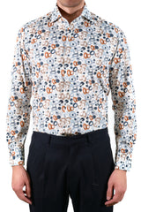 Parots Blu Black - Italian Cotton - Handmade in Italy