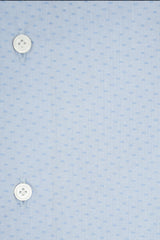 Camicia Dobby a Pois Azzurri