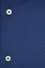 Camicia Dobby Rombi Blu