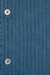 Embossed Denim Blue Shirt