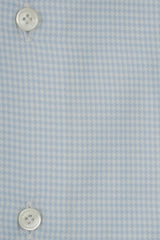 Camicia Pied-De-Poule azzurra in twill Facile Stiro