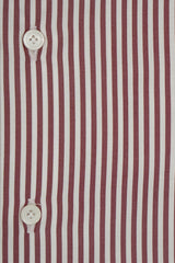 Striped Twill Shirt Red