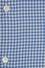 Camicia a quadri blu in twill Facile Stiro