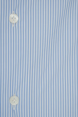 Camicia no stiro tessuto tecnico a righe azzurre