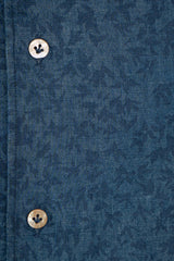 Damask Blue Denim Shirt