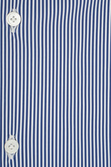 Striped Blue No Iron Techincal Fabrics Shirt