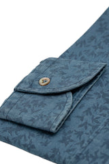Damask Light Blue Denim Shirt