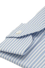Striped Twill Shirt Azure