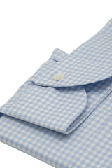 Easy Iron Check Twill Shirt Azure