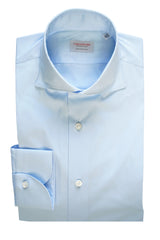 Azure Stretch Popeline Solid Shirt