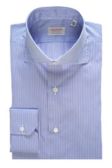 Camicia Righe Popeline Blue