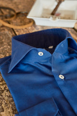 Easy Iron Blue Twill Shirt