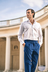 White Light Twill Solid Shirt