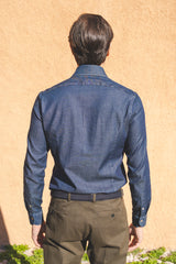 Dark Blue Denim Shirt