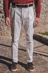 White Cotton Trousers