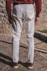 White Cotton Trousers