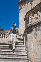 Camicia Safari Over in Flanella Marrone