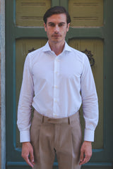 Camicia Dobby Shirt White Dots