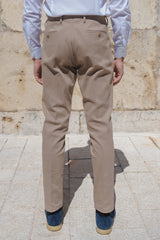 Brown Cotton Trousers