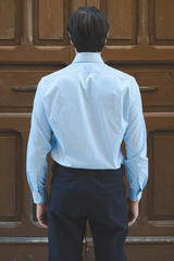 Striped Twill Shirt Azure