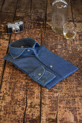 Dark Blue Denim Shirt