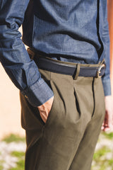 Green Cotton Trousers